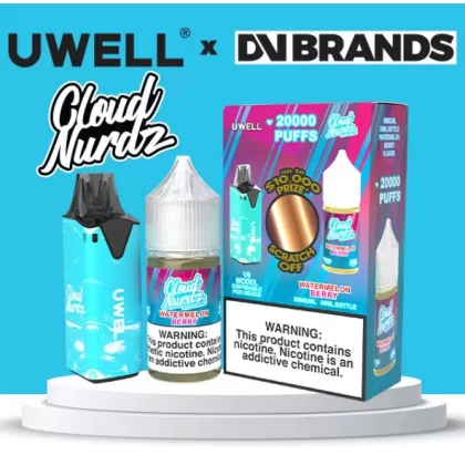 Cloud Nurdz Salt x Uwell V6 Kit - Watermelon Apple