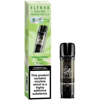 Strawberry Kiwi Elf Bar Elfa Pro Pods (x2) - Vape Product