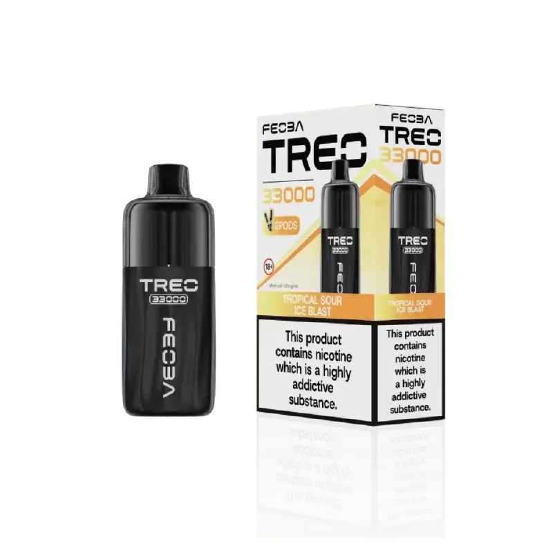 Feoba Treo 33000 Prefilled Pod Kit Tropical Sour Ice Blast - Nicotine Strength#20mg