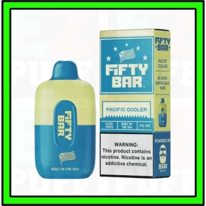 Pacific Cooler – FIFTY BAR – MADE IN USA by Beard Vape – 6500 Puff Disposable