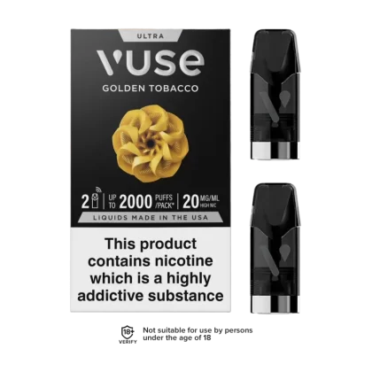 Golden Tobacco Vuse Ultra Smart Pod - Ecigwizard