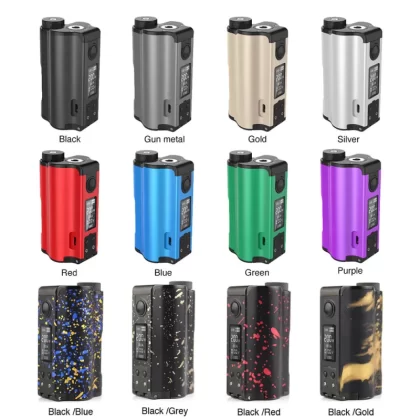 Dovpo Topside Dual 200W Squonker Box Mod (V3) (Upgraded) - Black/Grey