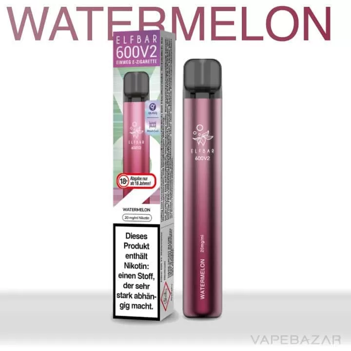 Elf Bar 600 V2 – Watermelon - Elf Bar / 360 mAh / 20mg/ml / ca. 600 - Image 2