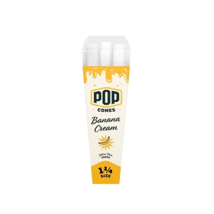 Pop Cones Ultra Thin 1 1/4″ – 6ct - Flavor#Banana Cream>Strawberry Jam>Super Sweet>Tropical Mango>Wild Grape
