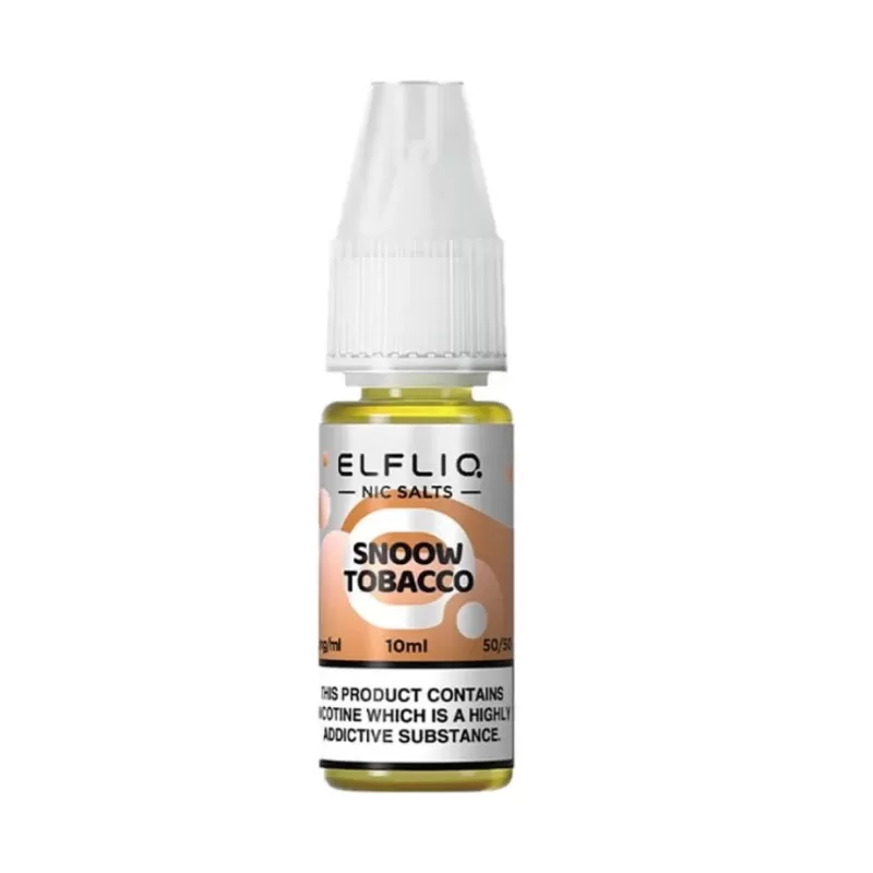 Elfliq Snoow Tobacco 10mg and 20mg Salt Nicotine E Liquid - Vape Product, Vape Product