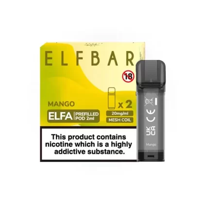 Elf Bar ELFA Mango Pods (2 Pack) - Ejuicewarehouse