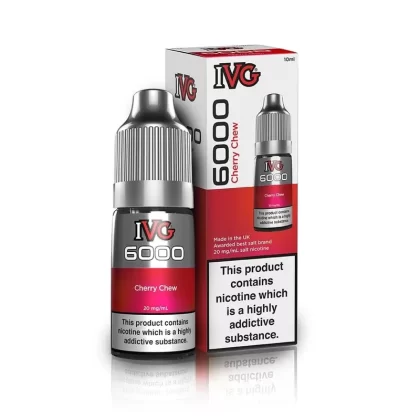 IVG 6000 Nic Salt – Cherry Chew 10ml Eliquid