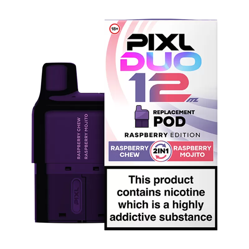Raspberry Edition Pixl Duo 12 Refill Pack - Ecigwizard