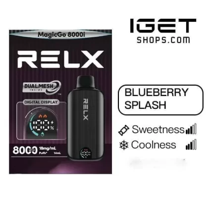Relx Magicgo i8000 Blueberry Splash - Ozvapeone