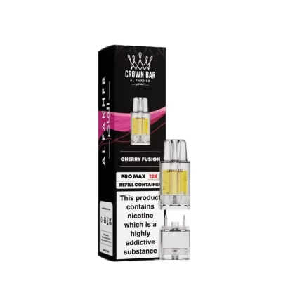 Al Fakher Crown Bar Pro Max 12K Cherry Fusion Refill Pods