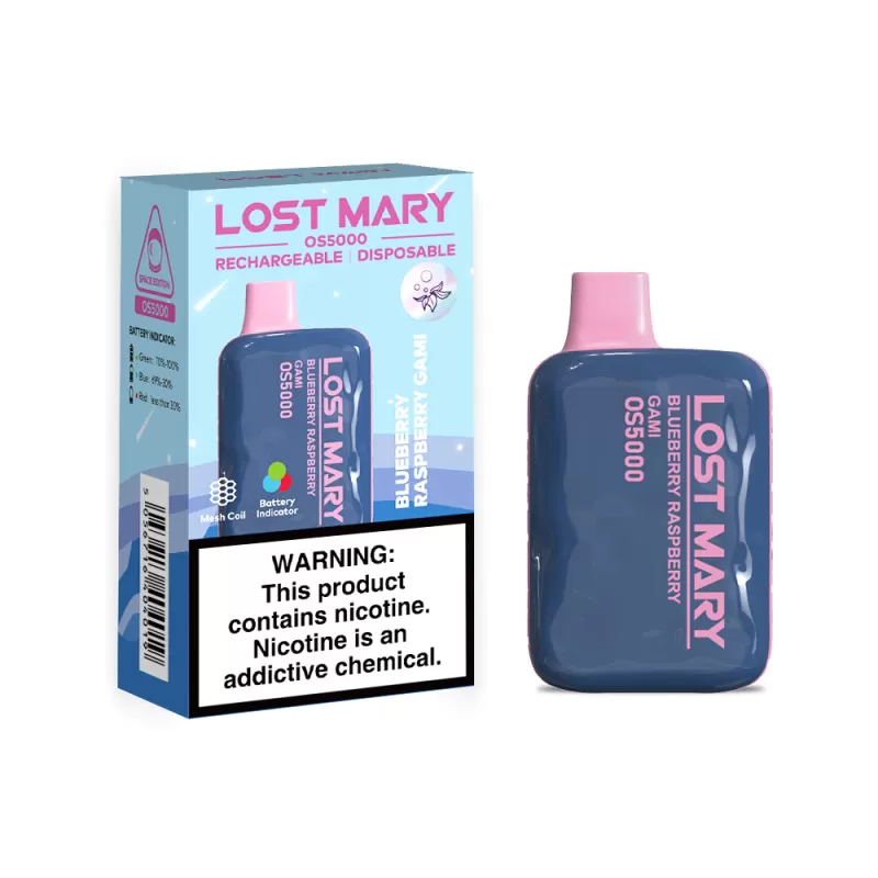 Lost Mary OS5000 Rechargeable Disposable Vape - Watermelon Lemon - Image 3