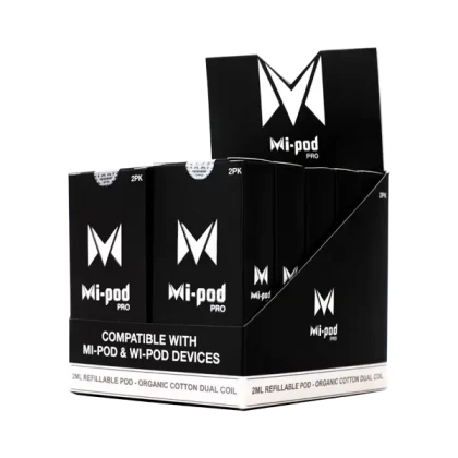 Mi-Pod Pro Replacement Pod – 10PK - Consumer; Pro Black, Pro Blue
