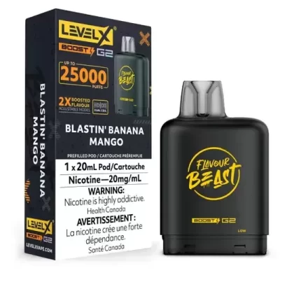 Flavour Beast Level X Vape Pod – 25K – Blastin’ Banana Mango