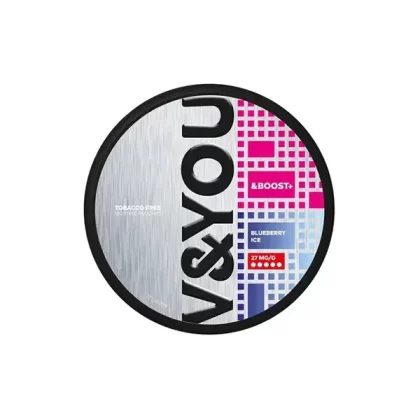 Blueberry Ice V&YOU Boost+ Nicotine Pouches (20pouches/box)
