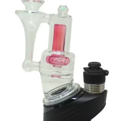 Iridescent Glass LE Mini RBR Puffco Peak Attachment- Telemegenta
