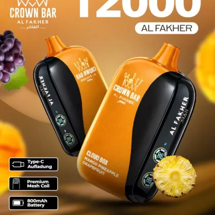 Al Fakher CrownBar Vape 12000 - Crownbar Vape (E28258)