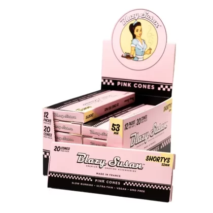 Blazy Susan Pink Shortys Cones 20 Count Pack