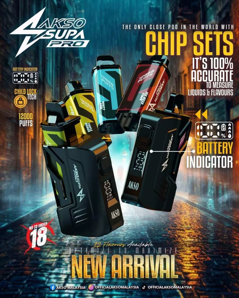 Akso Supa Pro 12000 Puffs - Blackcurrant Yacult (Kit Set) - Image 3