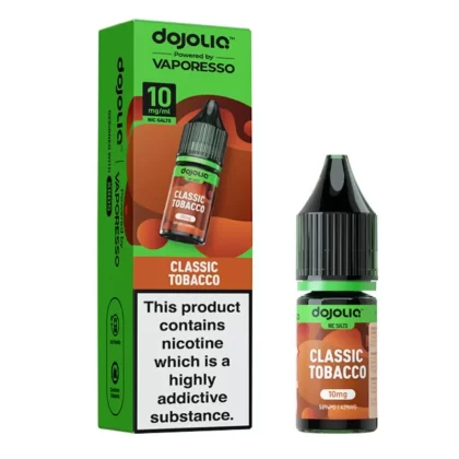 Classic Tobacco Nic Salt E-Liquid by Dojoliq (10ml) - 10mg