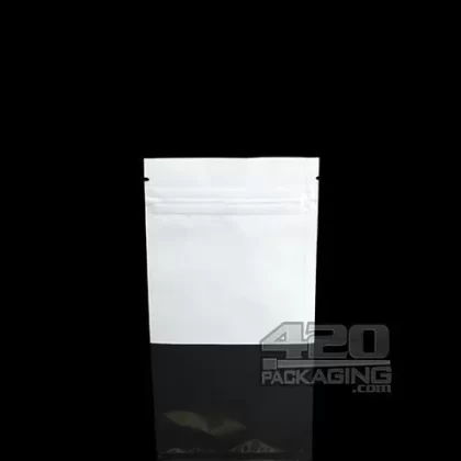 White-Clear 3.4″ x 4″ Mylar Flat Seal Zip Bags 1000/Box