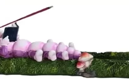 Fantasy Incense Holder – Reading Caterpillar