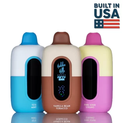 Hidden Hills x Fifty Bar 20k 20000 Puffs Disposable Vape - 16ML - Lemon Cake Dough