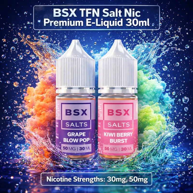 BSX TFN Salt Nic Premium E-Liquid 30ml - The Mint / 50mg