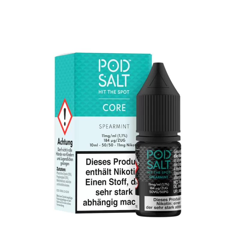 Podsalt Core – Spearmint - 20mg/ml, 11mg/ml; Minze - Image 3