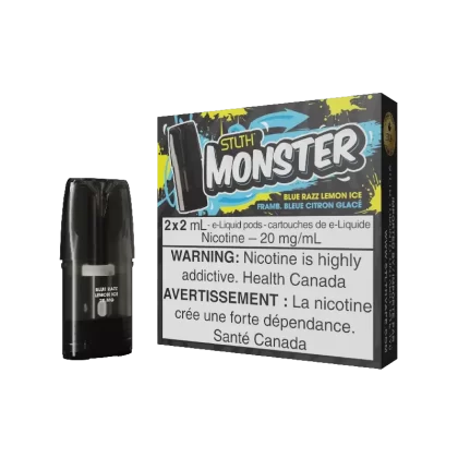STLTH MONSTER PODS- BLUE RAZZ LEMON ICE