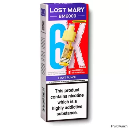 Fruit Punch BM6000 Refill Pods by Lost Mary - Ecigarettedirect Co
