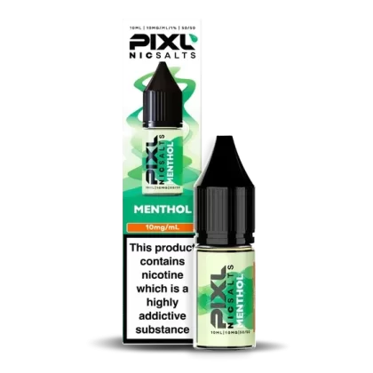 Menthol PIXL Nic Salt E-Liquid – 10mg & 20mg | 10ml Bottle | 5 or 10 Pack Options