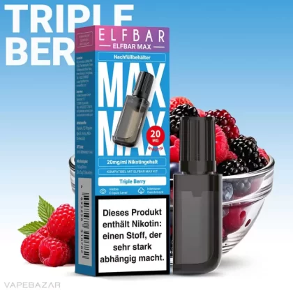 Elfbar Max – Triple Berry – Prefilled Pod - Elf Bar / ca. 6000 / 20mg/ml