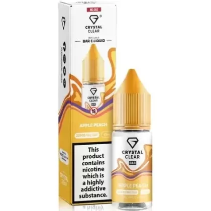 Crystal Clear Nic Salts 10ml - Flavour#Apple Peach>Banana ice>Berry Breeze>Blue Razz Lemonade>Blueberry Cherry Cranberry>Blueberry Ice>Blue Slush>Blue Sour Raspberry>Candy Crush>Caribbean Cr