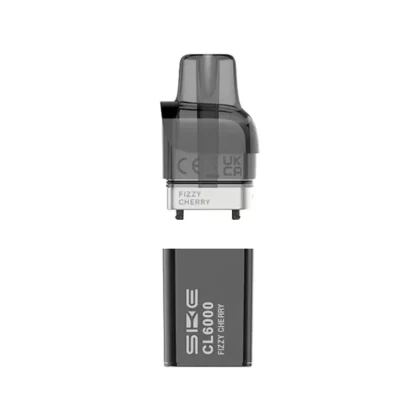 SKE Crystal CL6000 Fizzy Cherry Pod and Container - Nicotine Strength#20mg