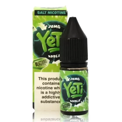 Blizzard Apple By Yeti Salt 10ml - Nicotine Strength#5mg (Salt)>10mg (Salt)>20mg (Salt)