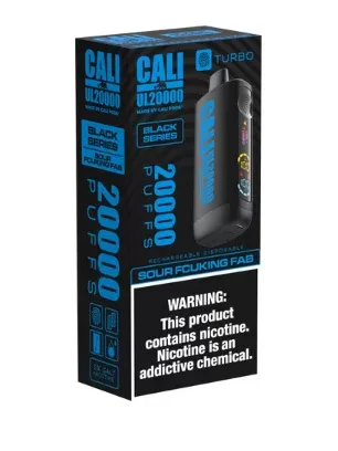 Cali UL20000 Disposable BLACK SERIES [20,000 puffs] – Sour Fcuking Fab
