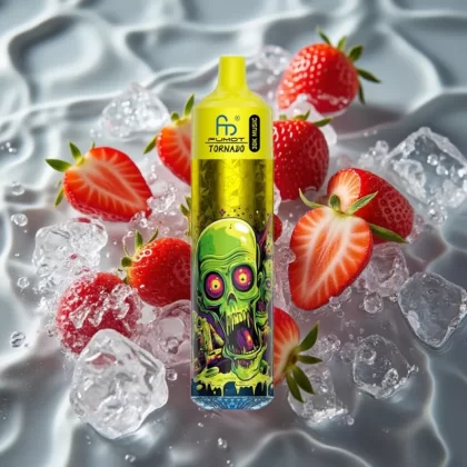 Fumot RandM Tornado 30000 Puffs Disposable Vape Strawberry Ice 30mL 5% Mesh Coil LED - Bangvapeaustralia