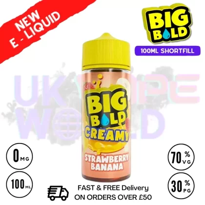 Strawberry Banana Big Bold Vape Juice 100ml