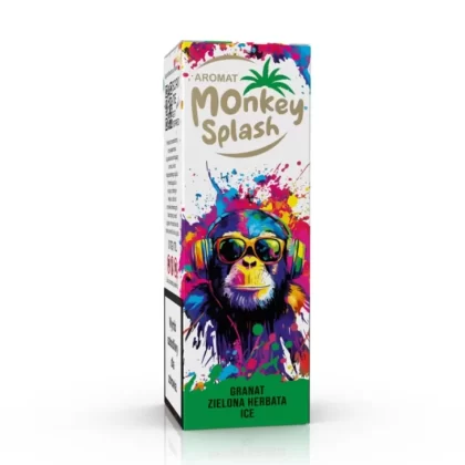 Longfill Aromat Monkey Splash 8/10ml Granat Zielona Herbata Ice