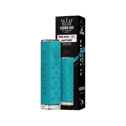 Al Fakher Crown Bar Pro Max 12K Prefilled Pod Kit Light Blue - Nicotine Strength#20mg (E938C5)