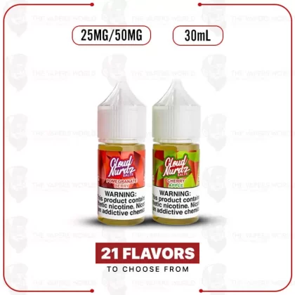 Cloud Nurdz Salts Synthetic Nicotine 30mL E-Juice - Thevapersworld