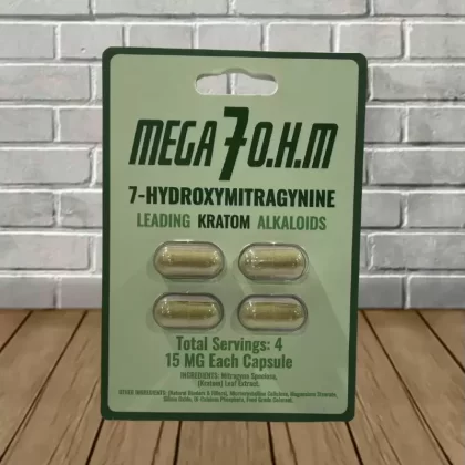 Mega 7 O.H.M 7-Hydroxymitragynine Extract Capsules 4ct