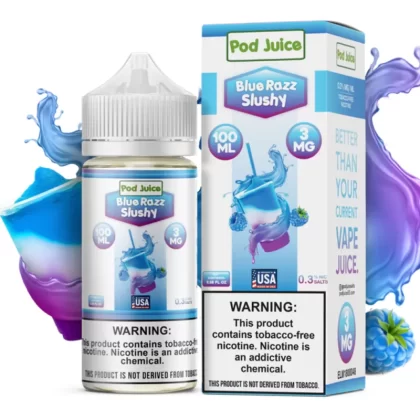 Blue Razz Slushy 100ml – Pod Juice - Vapebazaar Pk
