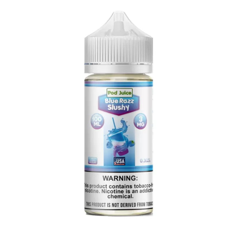 Blue Razz Slushy 100ml – Pod Juice - Vapebazaar Pk - Image 2