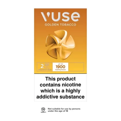 Vuse Pro Golden Tobacco Pods (2 Pack) - Strength#12mg>18mg