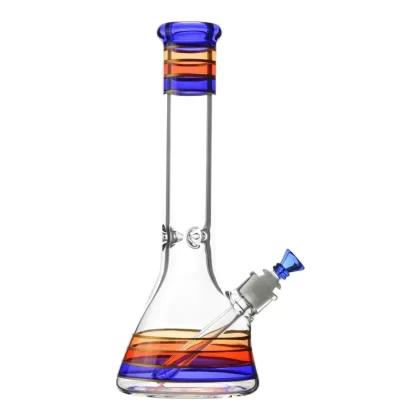 Candy Stripe Beaker – 14in - Color#Multi-Color>Monochromatic