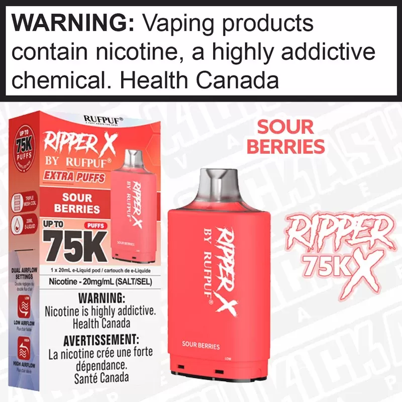 Sour Berries RIPPER X 75K 20mL POD