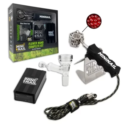 MiniNail Flower Wand Vaporizer - Type#Glass Bowl>Titanium Bowl