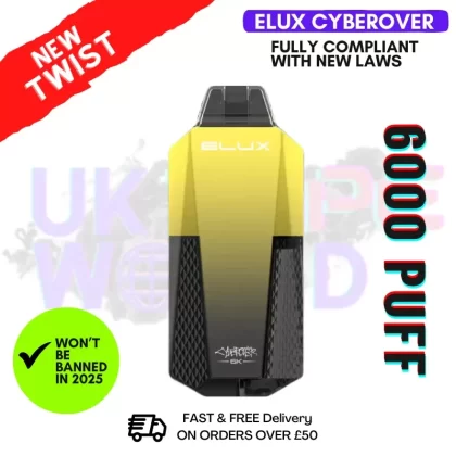 Lemon Lime Elux CyberOver 6000 Puff 6K Pod Vape Kit