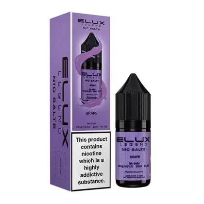 ELUX LEGEND GRAPE 10ML NIC SALT E-LIQUID - Strength#10MG>20MG